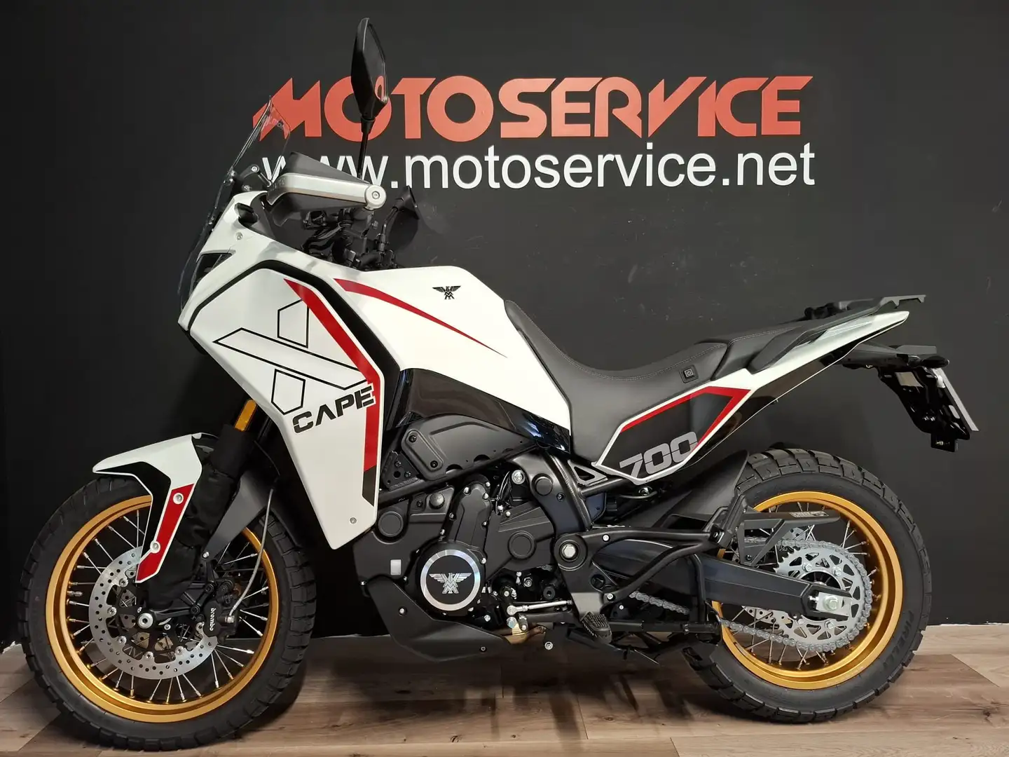 Moto Morini X-Cape 700 GOLDEN WHEELS Wit - 1