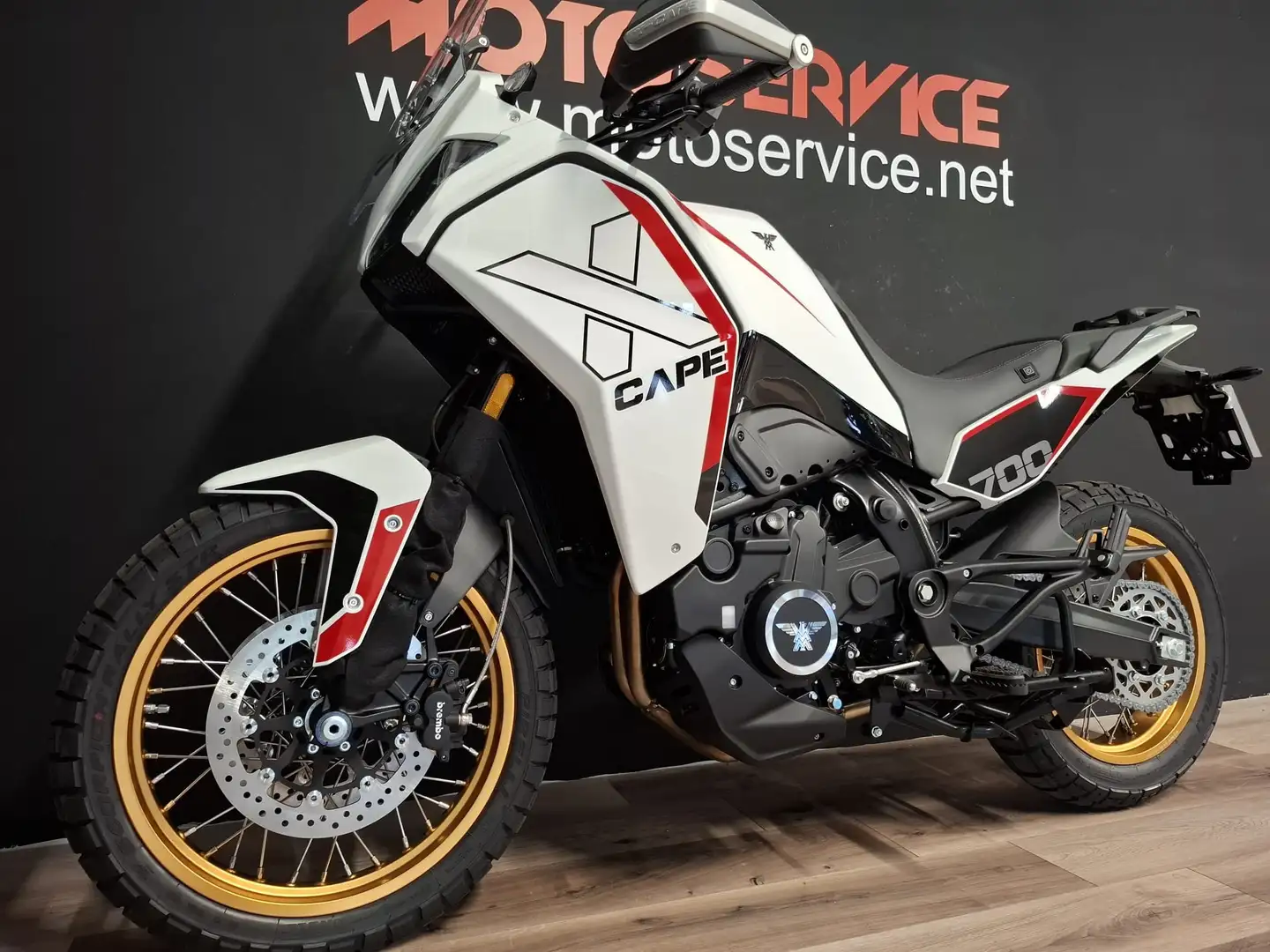 Moto Morini X-Cape 700 GOLDEN WHEELS Wit - 2