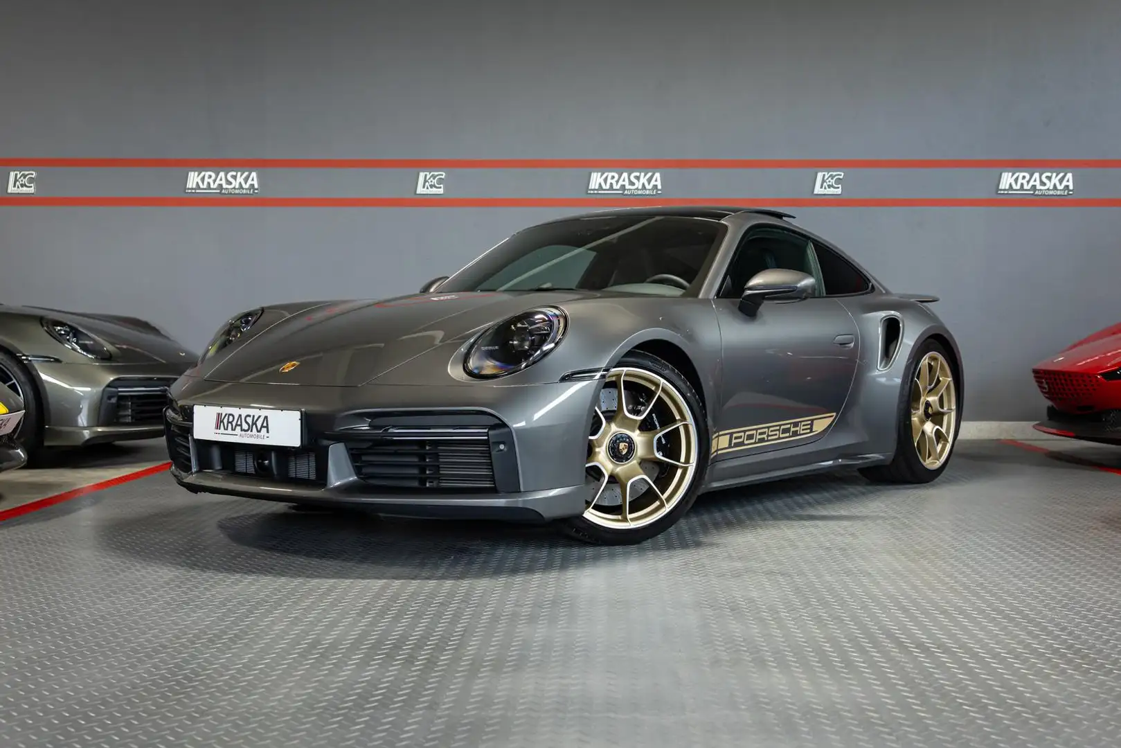 Porsche 992 .1 Turbo PDLS+ PANO BURMESTER LIFT SPORT-AGA Gris - 2