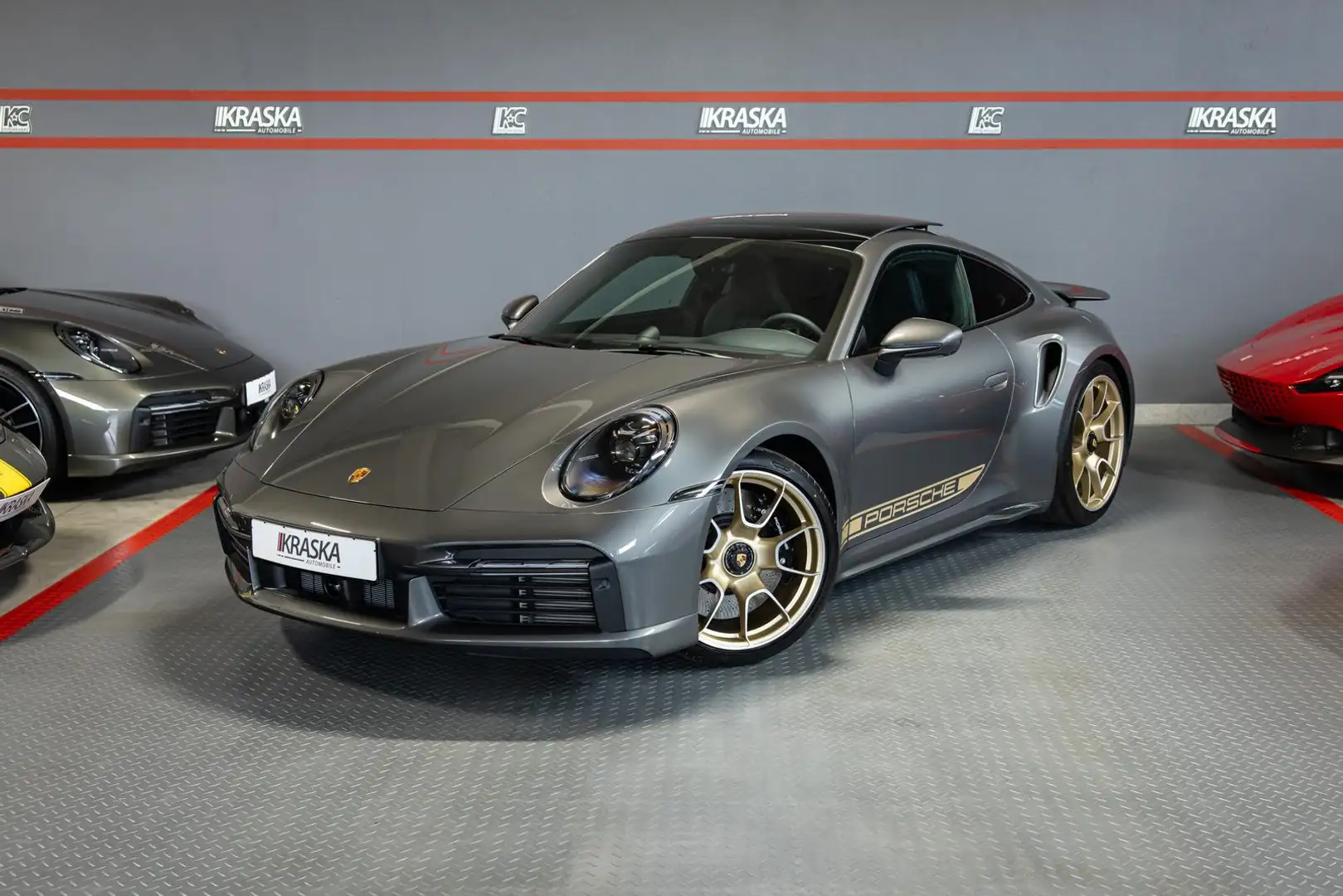Porsche 992 .1 Turbo PDLS+ PANO BURMESTER LIFT SPORT-AGA Gris - 1