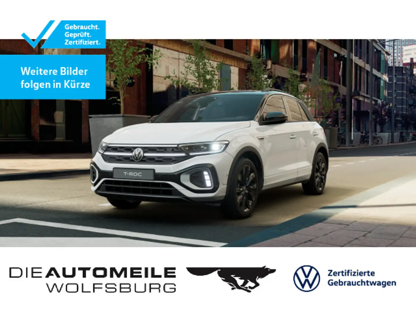Volkswagen T-Roc 2.0 TDI DSG R-Line Stand/AHK/Pano/Matrix Weiß - 1