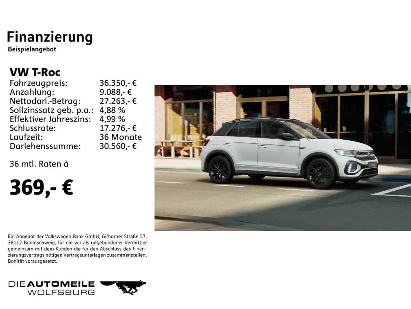 Volkswagen T-Roc 2.0 TDI DSG R-Line Stand/AHK/Pano/Matrix Weiß - 2
