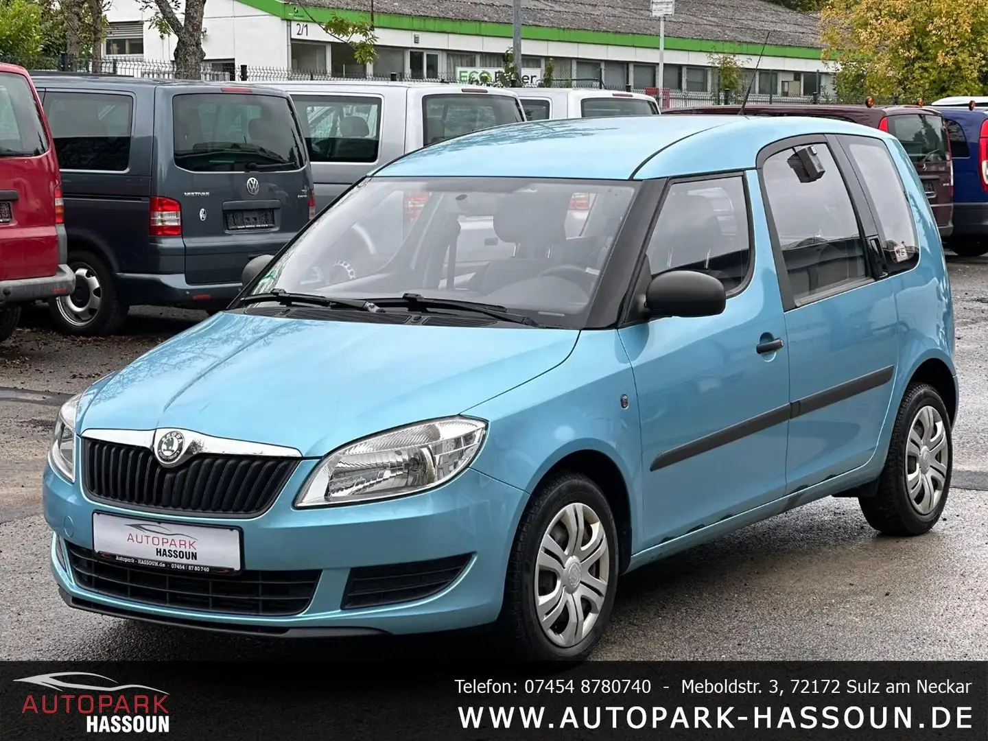 Skoda Roomster Plus Edition TÜV 12/25 Garantie AHK 1.Hand Klima Blau - 1