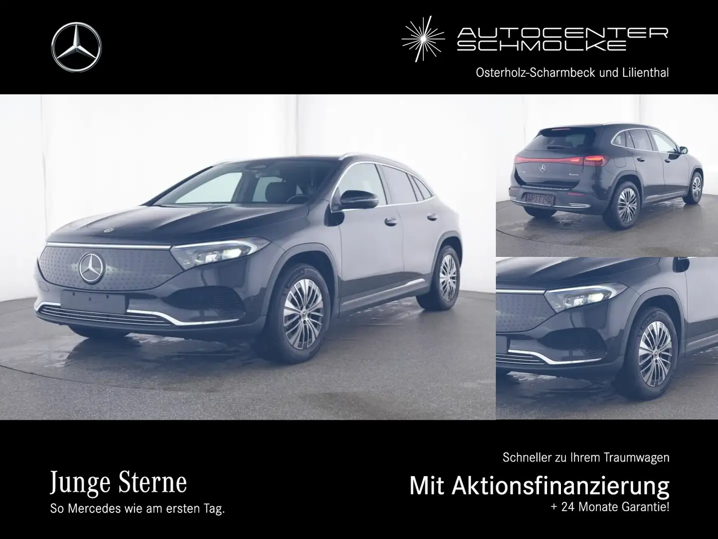 Mercedes-Benz EQA 300 EQA 300 4M PANORAMA*AHK*WINTER-PAKET*TOTWINKEL* Zwart - 1