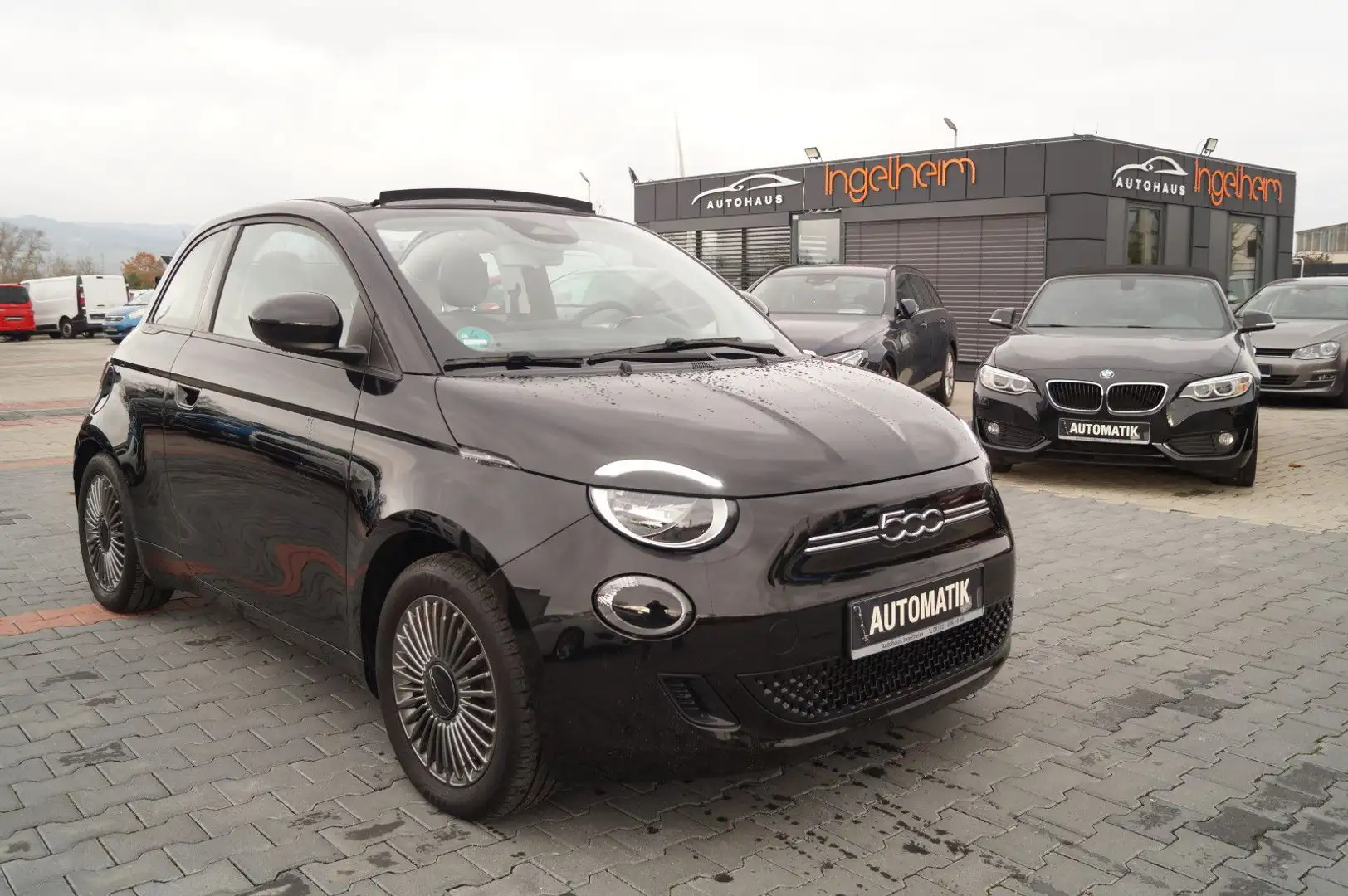 Fiat 500e Icon Klimaauto Navi Tempomat Faltdach Schwarz - 1