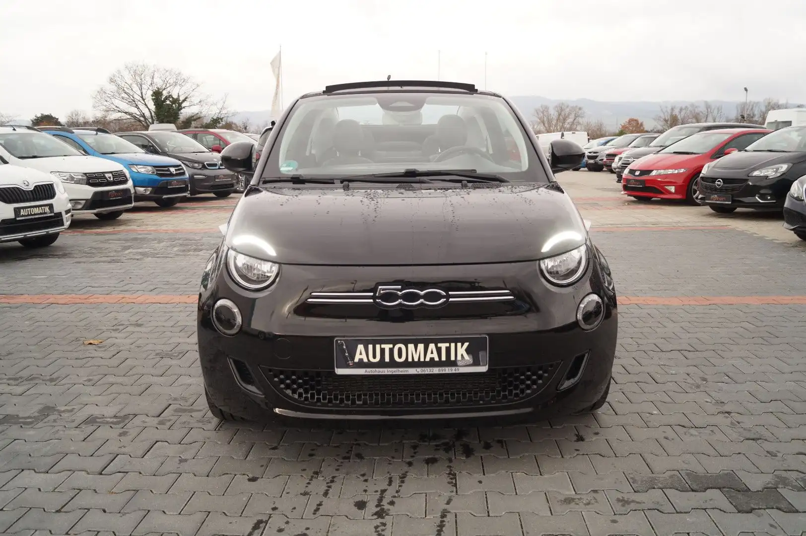 Fiat 500e Icon Klimaauto Navi Tempomat Faltdach Schwarz - 2