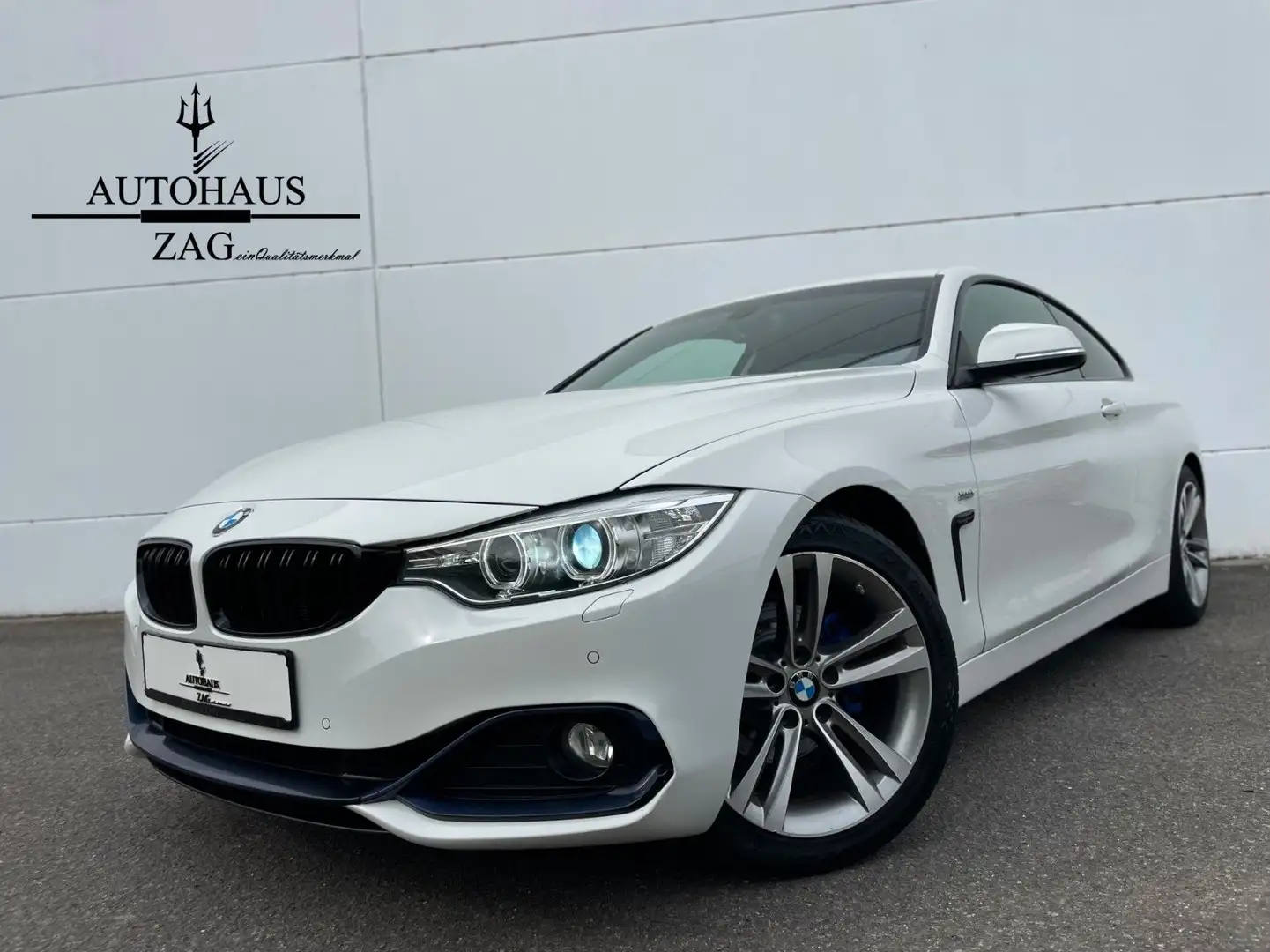 BMW 420 i Coupe Sport Line*Bi-XENON*NAVI*1.HAND*AHK* Weiß - 1
