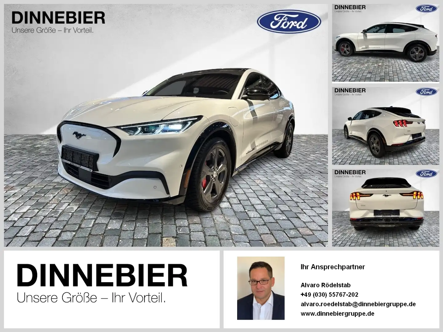 Ford Mustang Mach-E AWD*EXTD. RANGE*PANORAMA*LED MATRIX*KAMERA* ParkAs Weiß - 1