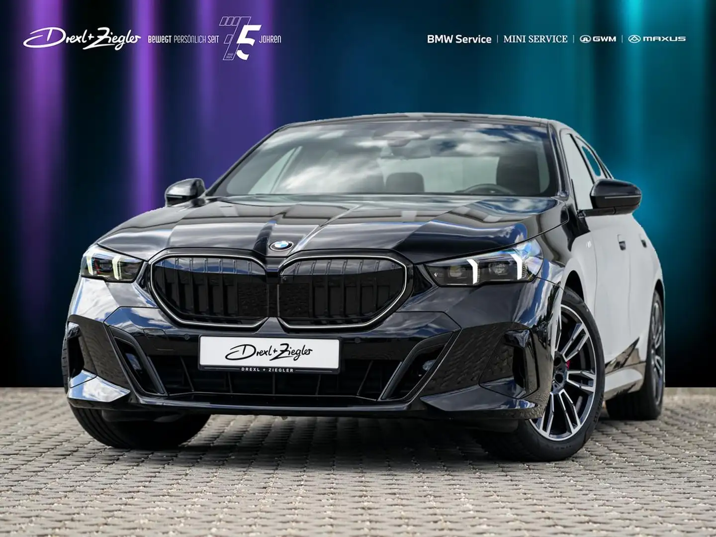 BMW 520 d Limousine M Sport PRO ACC AHK H&K 360° HuD Zwart - 1