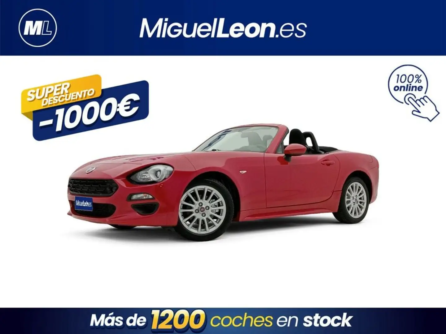 Fiat 124 Spider Lusso Rojo - 1