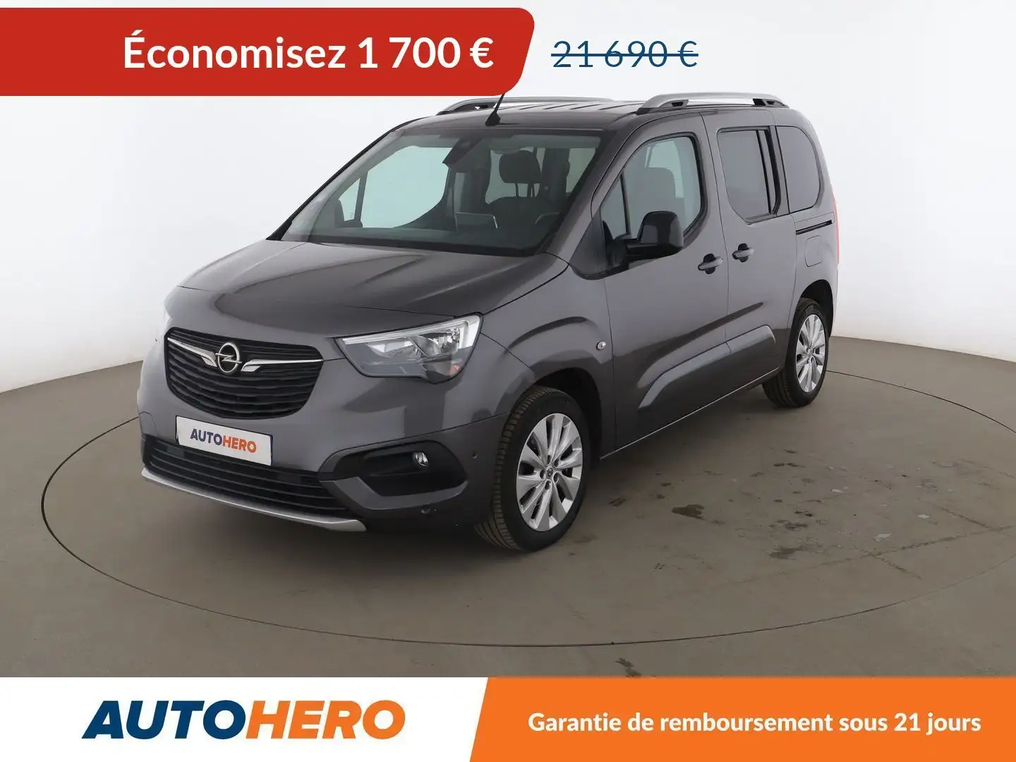 Opel Combo Life 1.2 L1H1 Elegance Auto Gris - 1