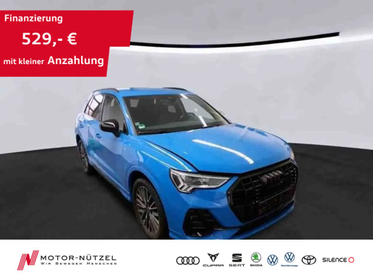 Audi Q3 40 TDI QU S-LINE 5JG+LED+NAV+AHK-Vob+VC+SONOS Blau - 1
