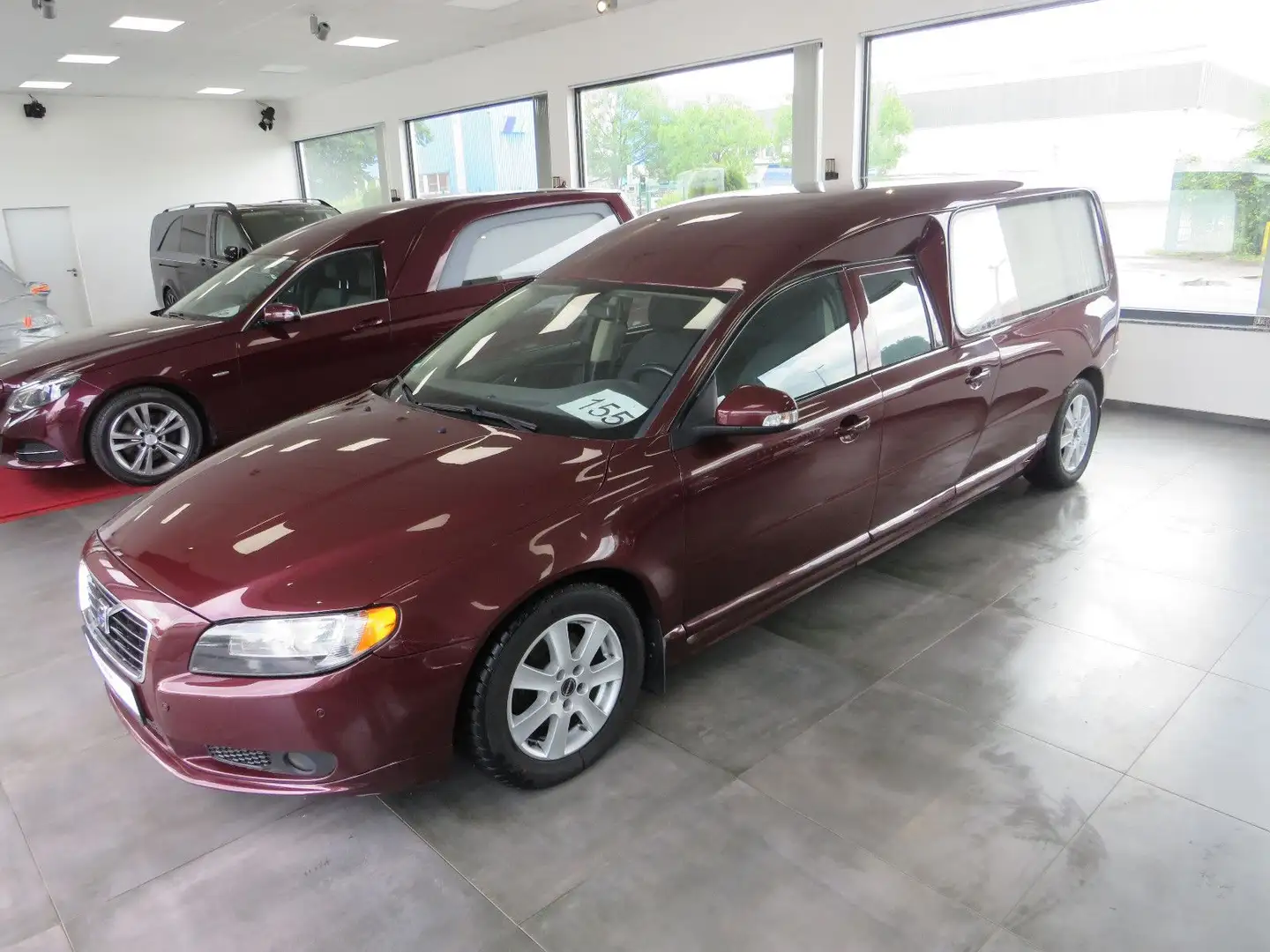 Volvo S80 Welsch Bestattungswagen / Leichenwagen Rot - 1