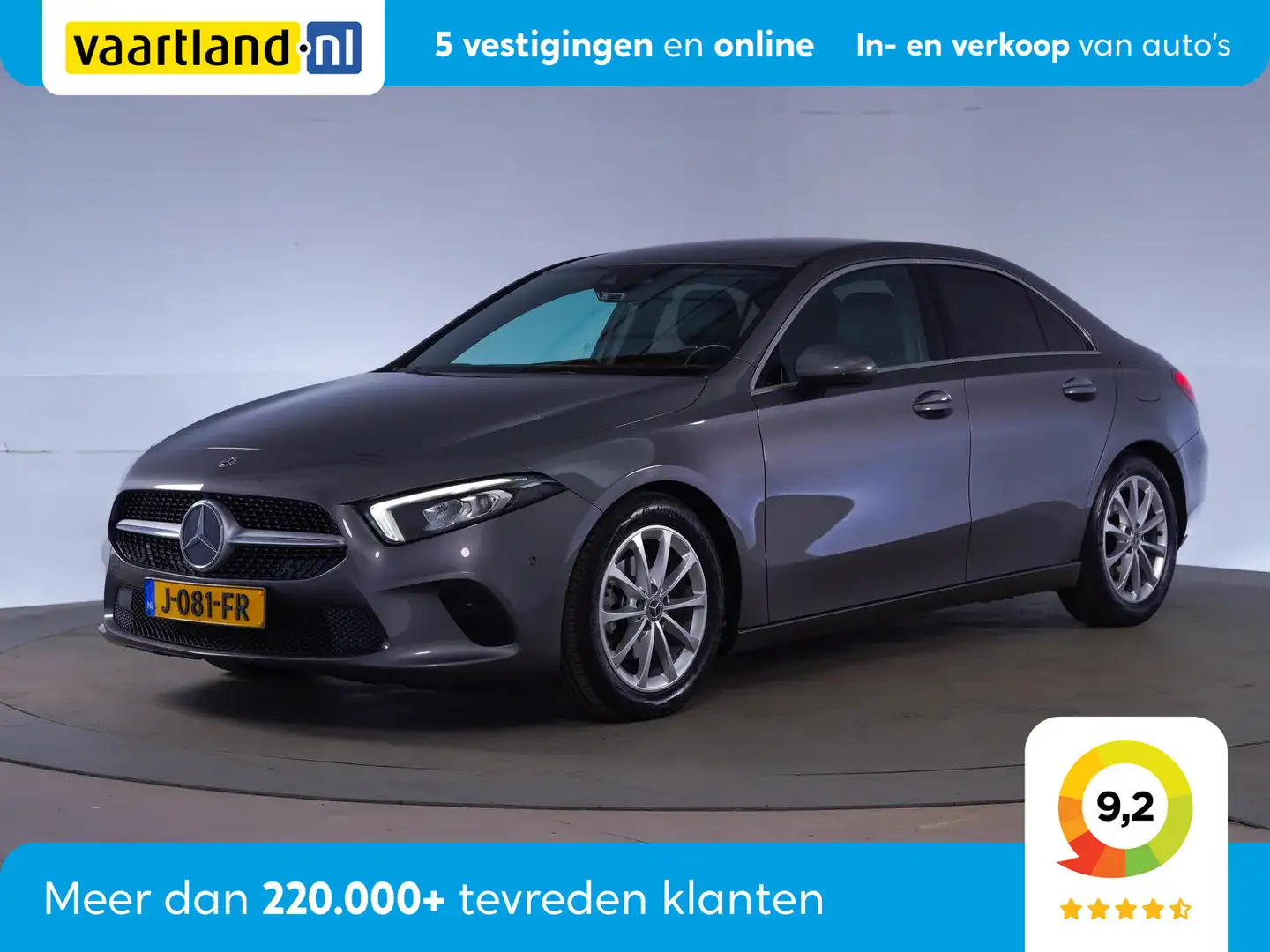 Mercedes-Benz A 180 Sedan Luxury Aut. [ Sfeerverlichting Leder Widescr Grau - 1