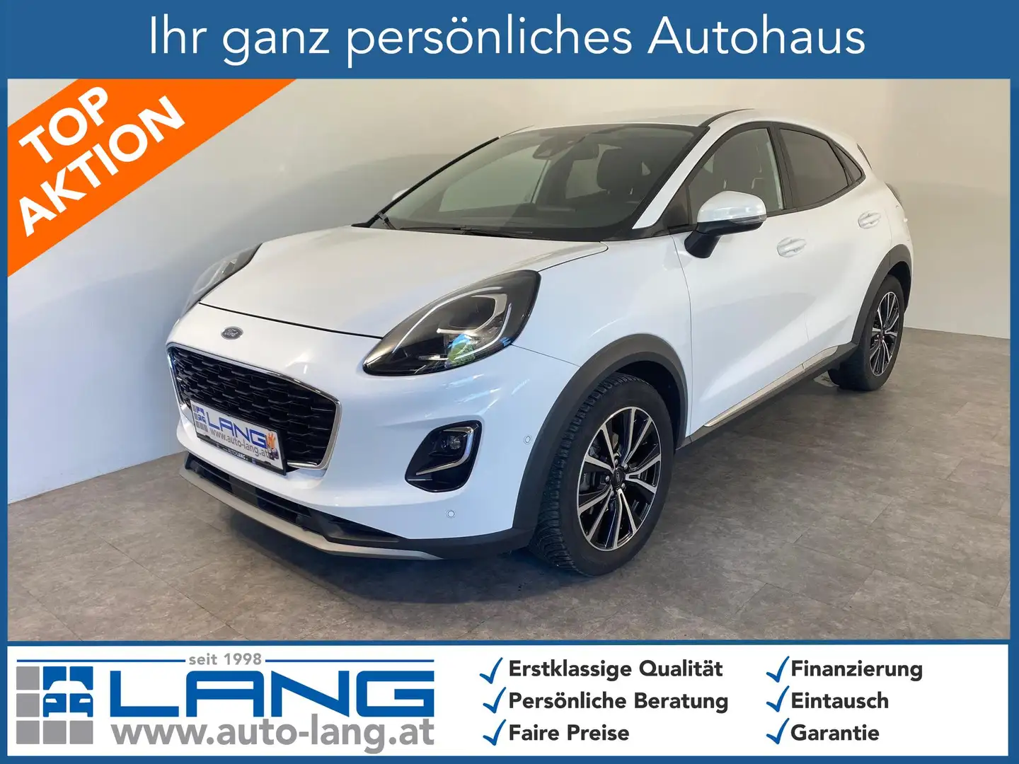 Ford Puma 1.0 EcoBoost Mild Hybrid Titanium X S/S NAVI*LE... Weiß - 1