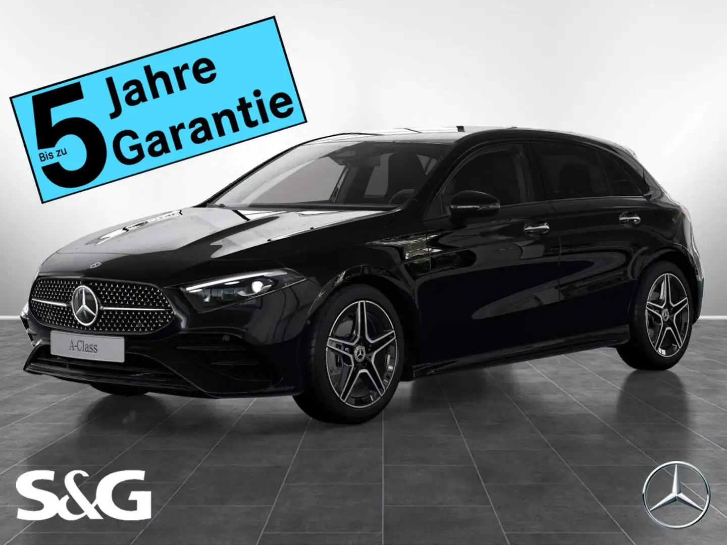 Mercedes-Benz A 180 d AMG MBUX+RüKam+M-LED+AHK+Distro+Smartph Schwarz - 1