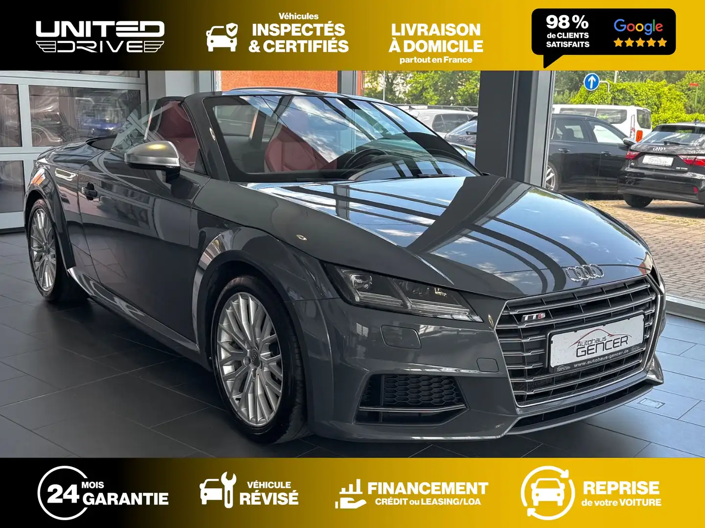Audi TTS Roadster 2.0 TFSI 310CV Quattro Gris - 1