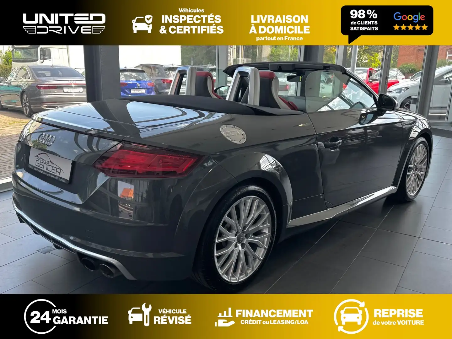 Audi TTS Roadster 2.0 TFSI 310CV Quattro Gris - 2