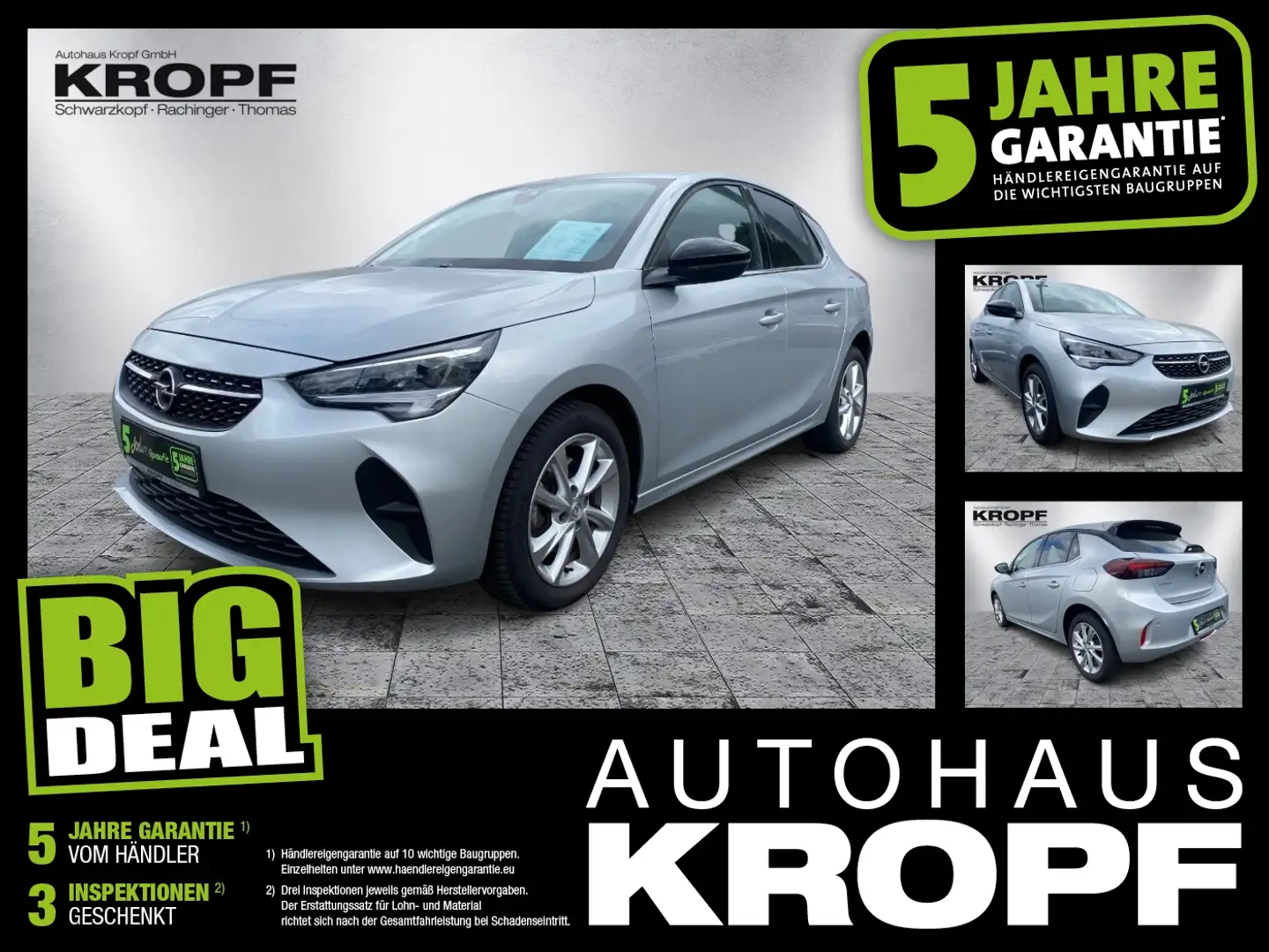 Opel Corsa F 1.2 Turbo Elegance Silber - 1