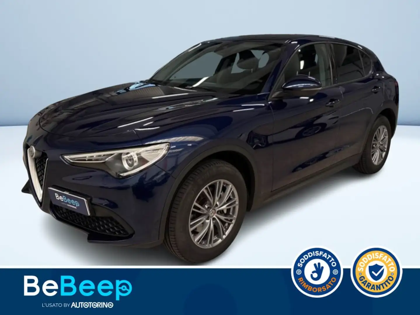 Alfa Romeo Stelvio 2.2 T BUSINESS Q4 210CV AUTO MY19 Bleu - 1