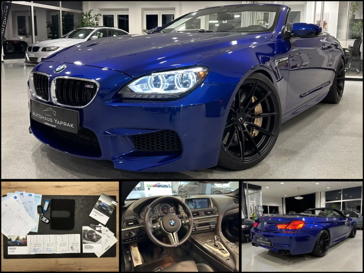 BMW M6 Cabrio|Carbon|Keramik|B&O|Night|20"Yido|KW Bleu - 1