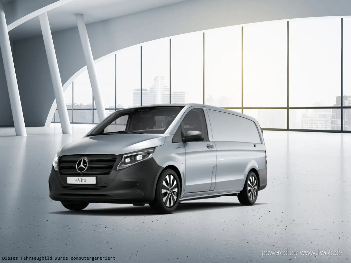 Mercedes-Benz Vito eVito 112 KA/L DISTR. Navi M-BEAM Klima Kamera Silber - 2