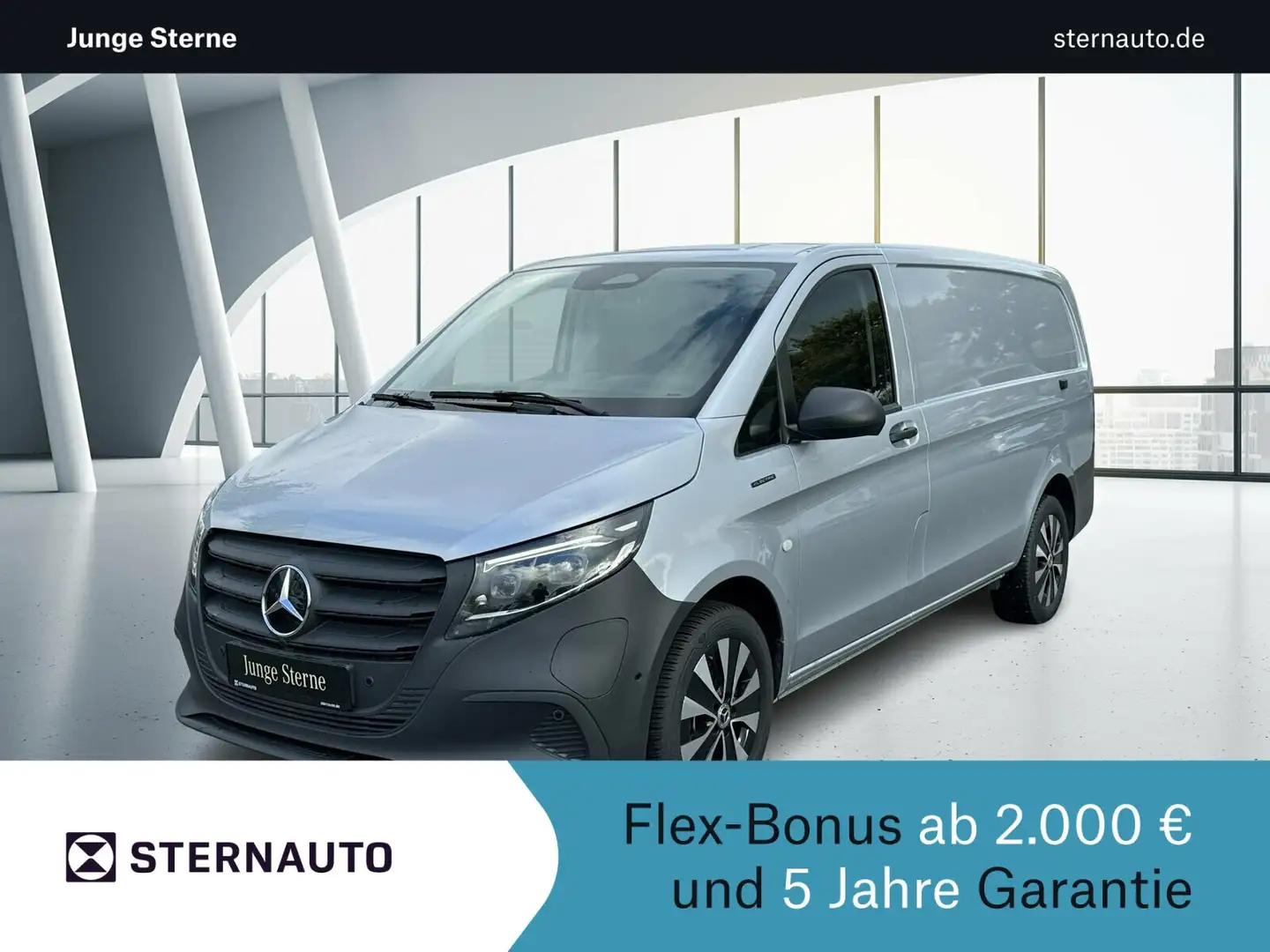 Mercedes-Benz Vito eVito 112 KA/L DISTR. Navi M-BEAM Klima Kamera Silber - 1