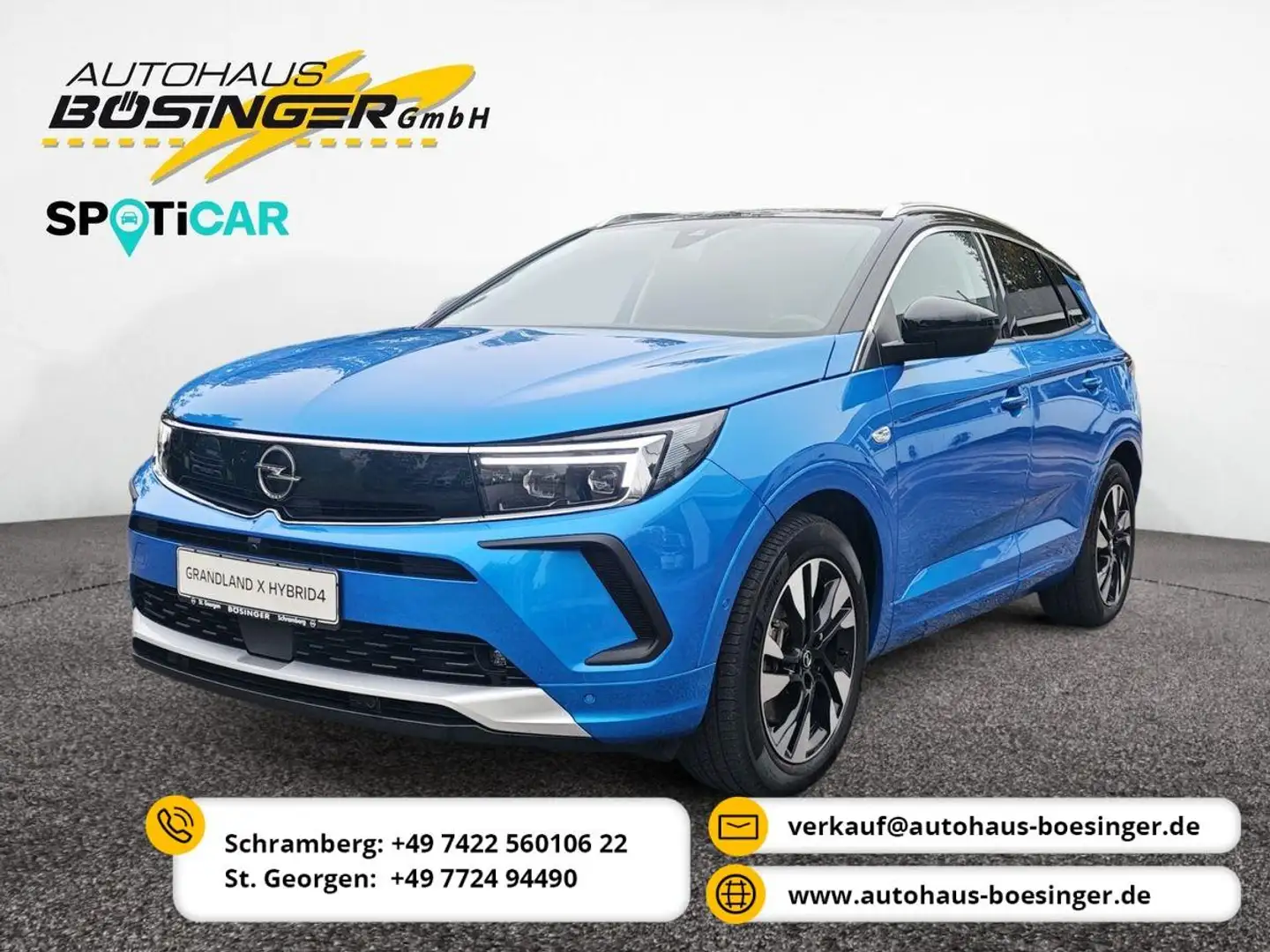 Opel Grandland Ultimate PlugInHybrid4 /300PS/ACC/Navi Bleu - 1