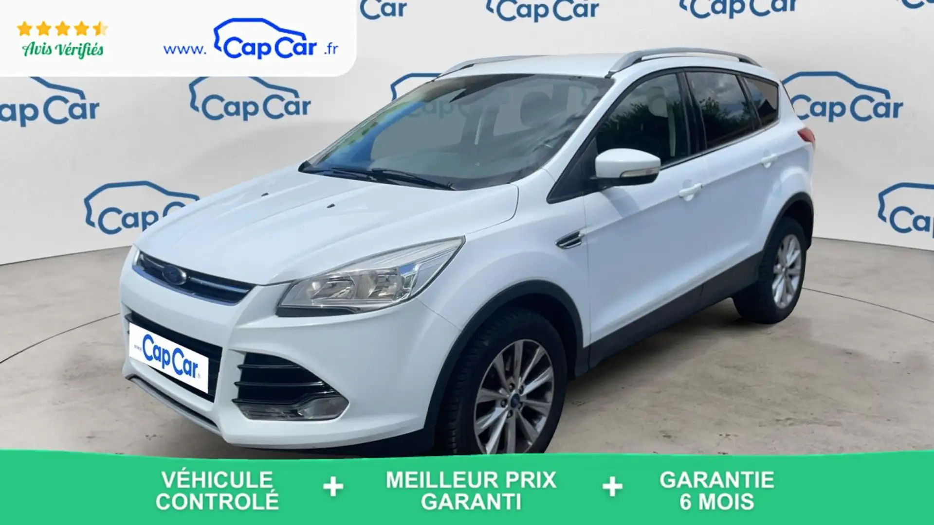 Ford Kuga 2.0 TDCi 120 Titanium Blanc - 1