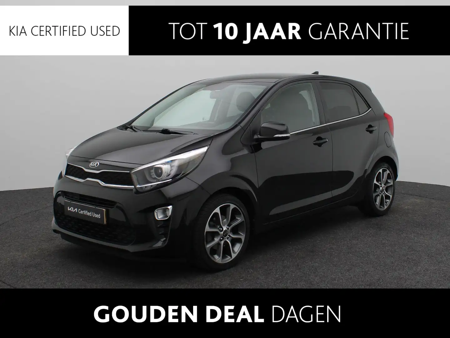 Kia Picanto 1.0 CVVT Design Edition Leder | Clima | Camera | N Zwart - 1