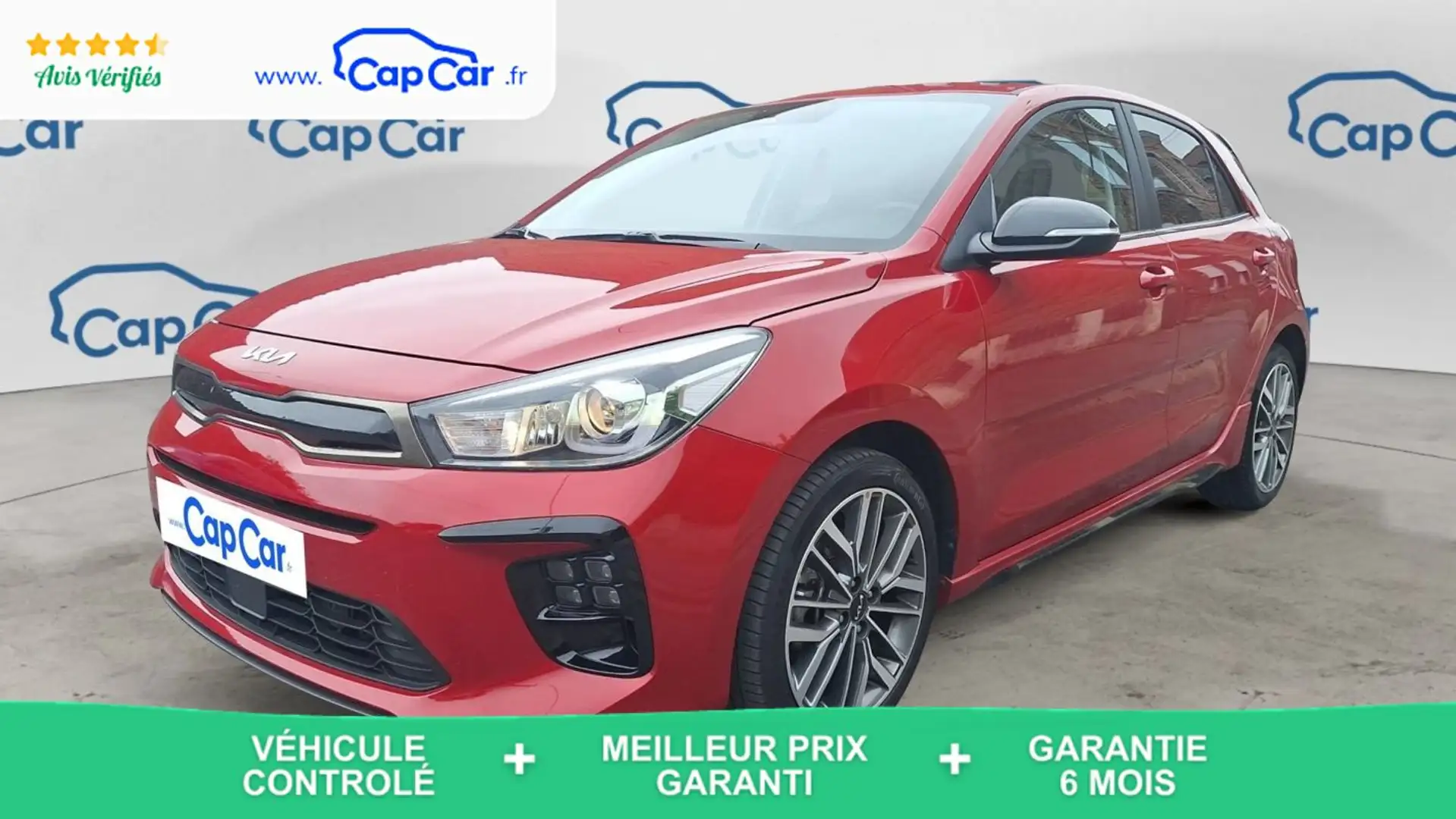 Kia Rio 1.0 T-GDi 100 Hybrid GT Line - Entretien construct Rouge - 1
