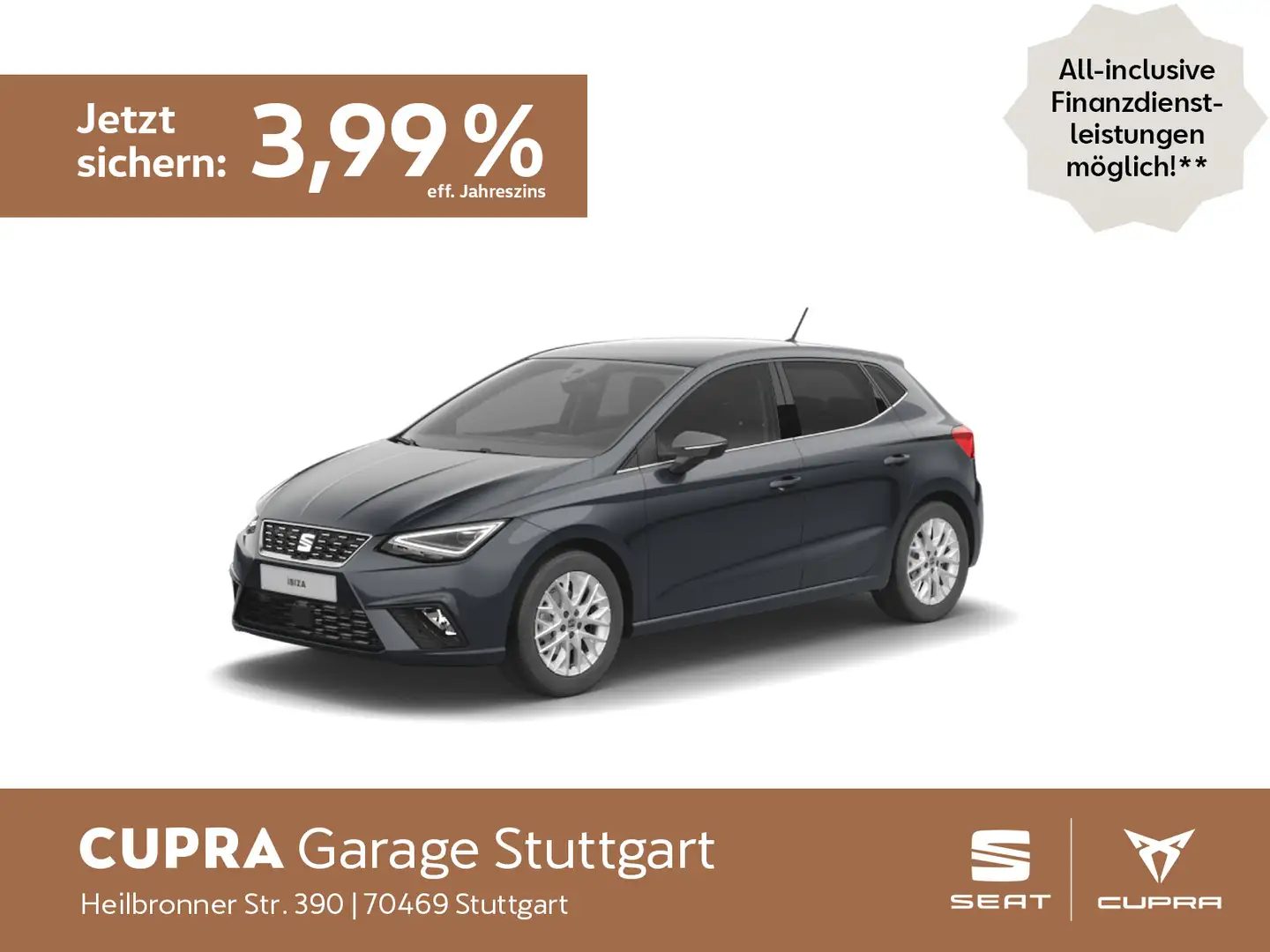 SEAT Ibiza Xcellence 1.0 TSI 85kW Grau - 1