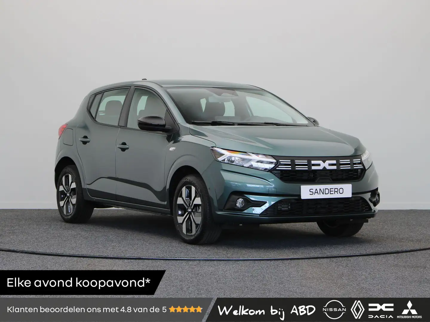 Dacia Sandero TCe 100pk ECO-G Journey | Auto. parkeerrem | Armst Groen - 1