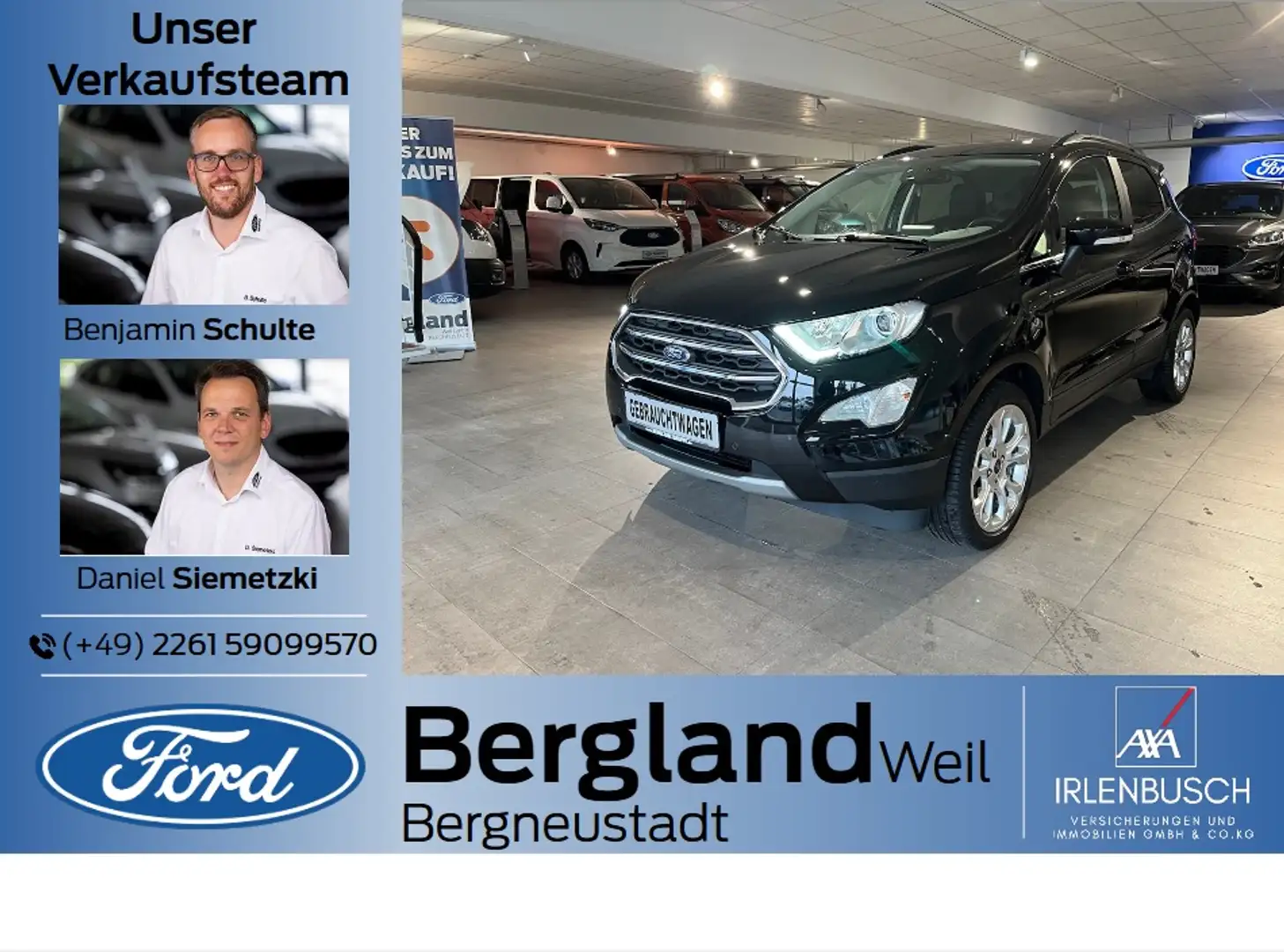 Ford EcoSport TITANIUM 1.0l 125PS Nero - 1
