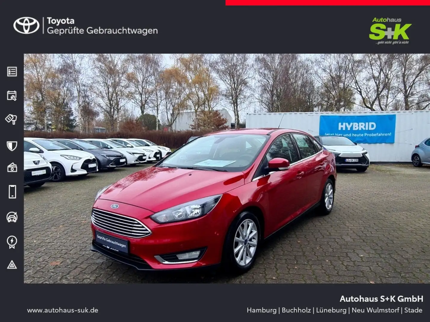 Ford Focus Titanium*EPH vo.+hi.*Sitz + Lenkradheizung Rouge - 1
