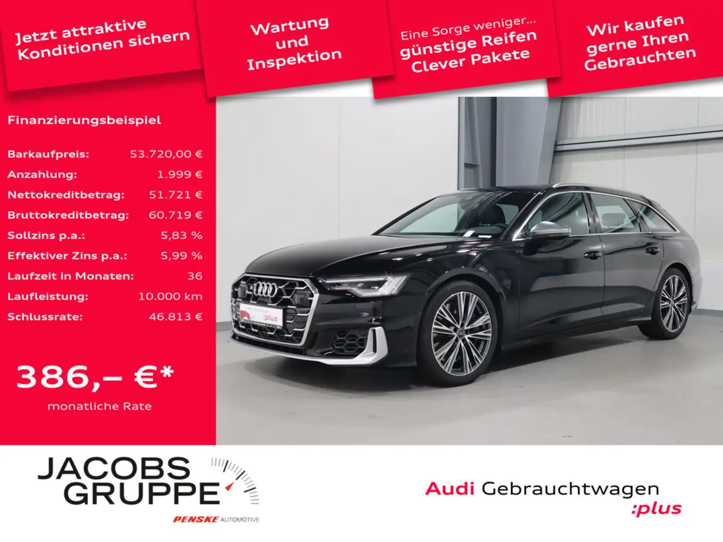 Audi S6 Avant 3.0 TDI quattro VC*LED*AHK * Schwarz - 1