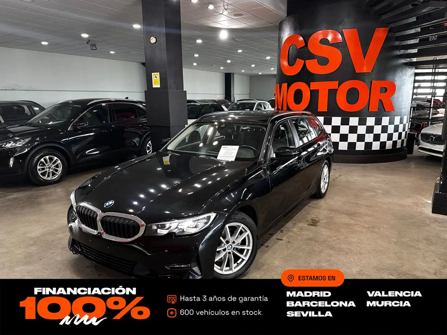 BMW 318 318d Auto. Negro - 1