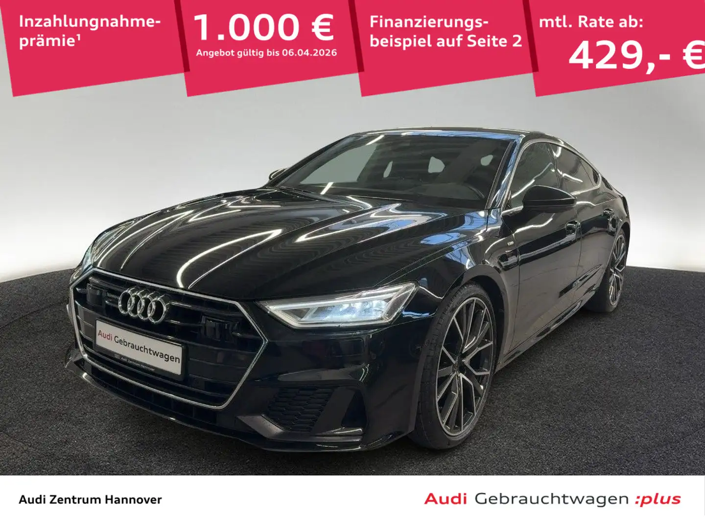 Audi A7 50 TDI quattro tiptronic HuD virtua Schwarz - 1