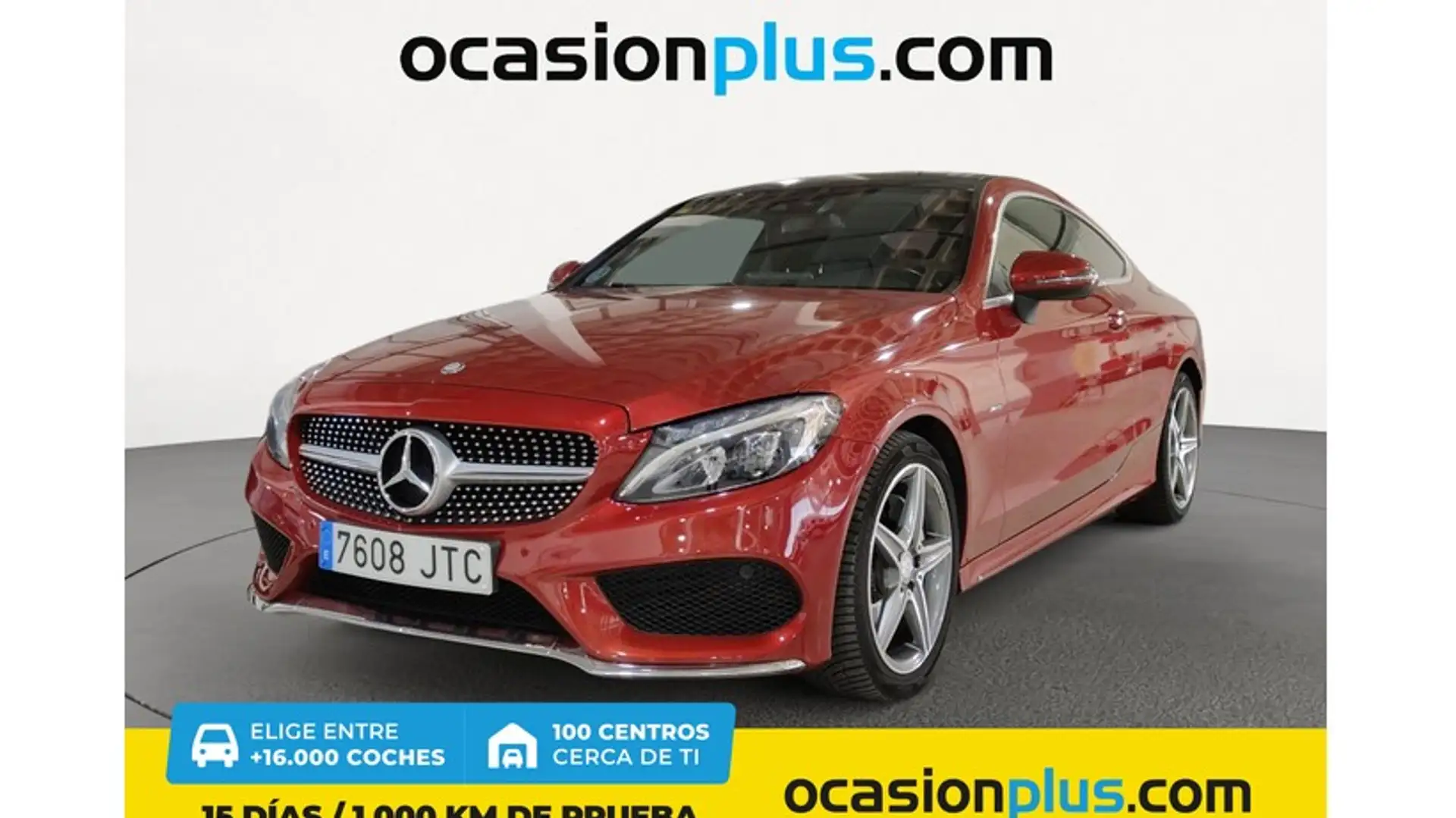 Mercedes-Benz C 220 Coupé 220d Rood - 1