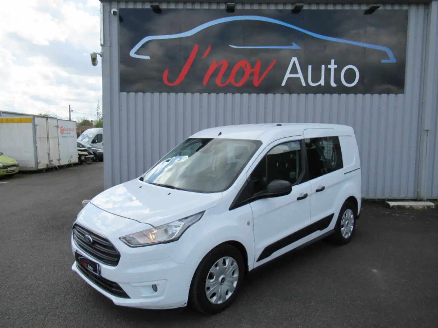 Ford Transit Connect L1 1.5 TD 100CH STOP\u0026START CABINE APPROFONDIE Blanc - 1
