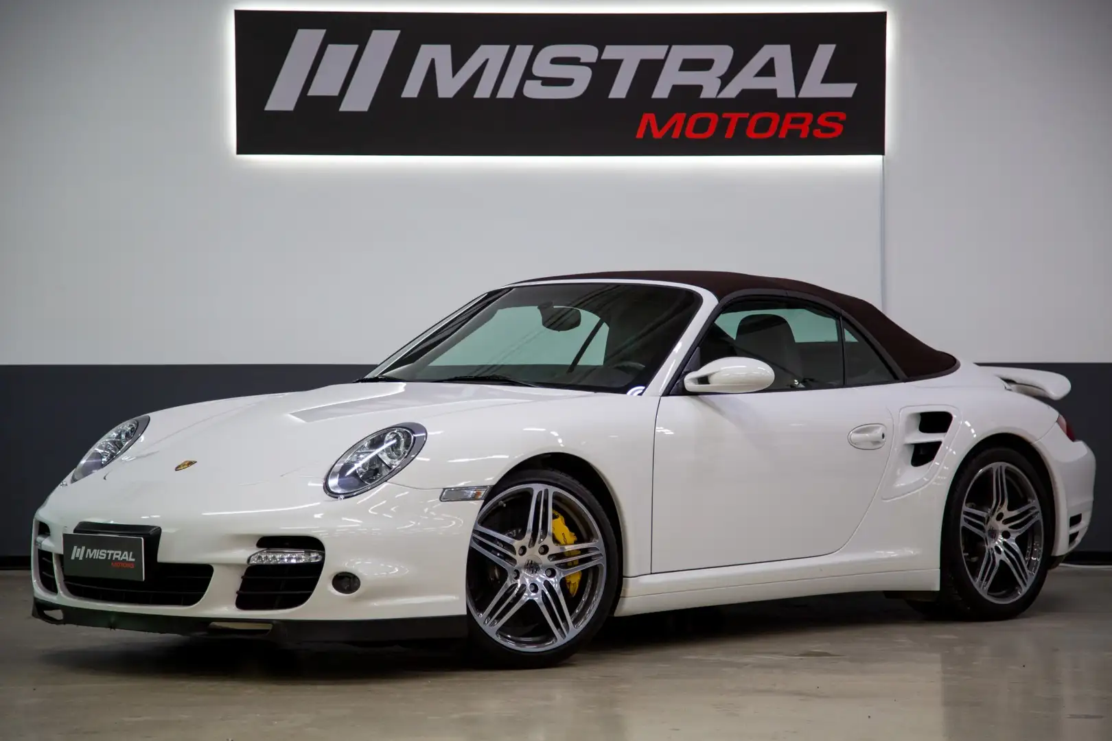 Porsche 997 Turbo Cabrio Cambio Manuale Freni Carbo 27500 km Weiß - 1