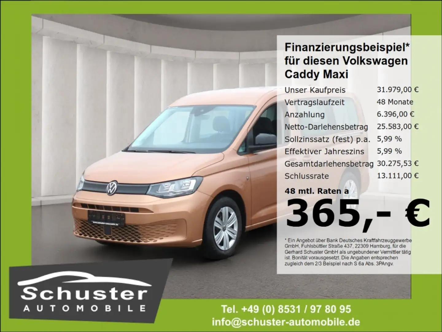 Volkswagen Caddy 7-Sitzer 2.0TDI*DSG Tempo SHZ PDC DAB Braun - 1