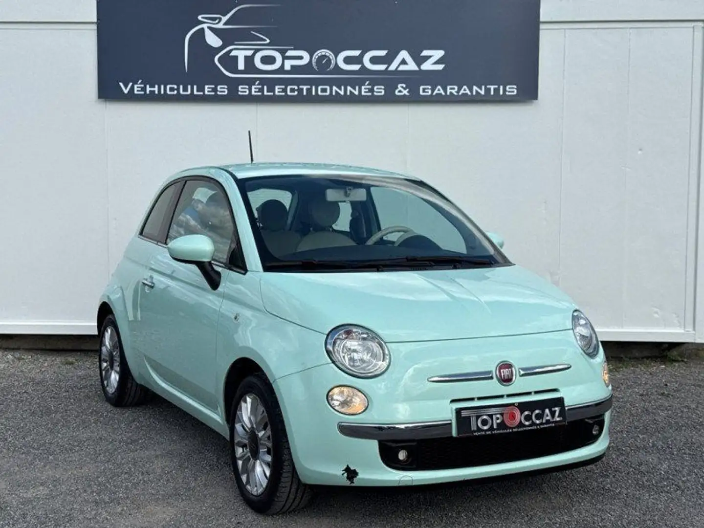 Fiat 500 1.2 8V 69CH LOUNGE * 112.000KM * 2015 * 1ERE MAIN Vert - 2