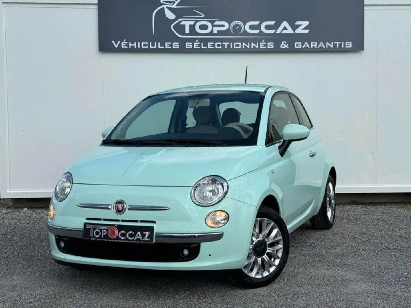 Fiat 500 1.2 8V 69CH LOUNGE * 112.000KM * 2015 * 1ERE MAIN Vert - 1