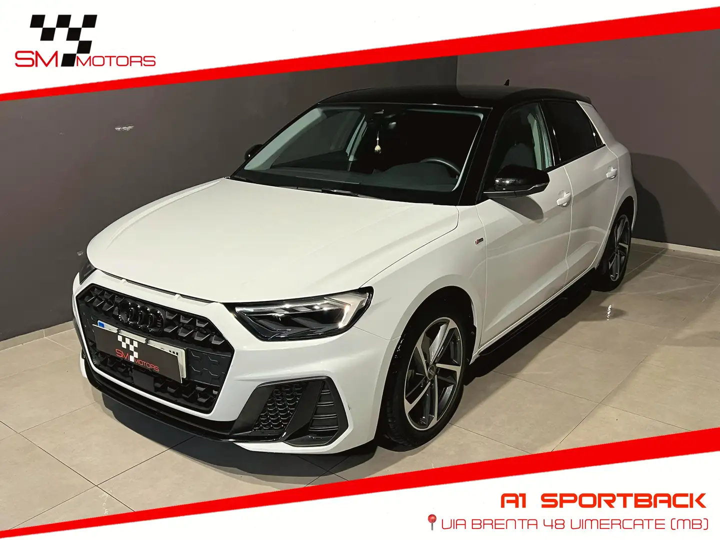 Audi A1 Sportback 30 1.0 tfsi S Line 116cv neopatentati Blanc - 1