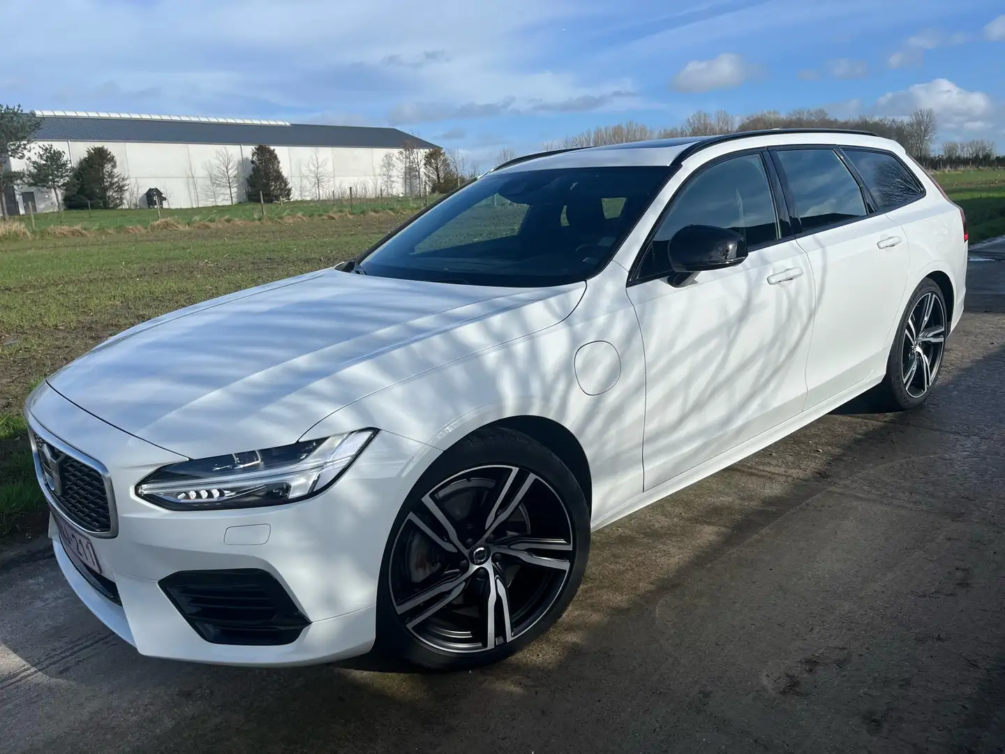 Volvo V90 T8 Twin Engine AWD Geartronic R Design Blanc - 1