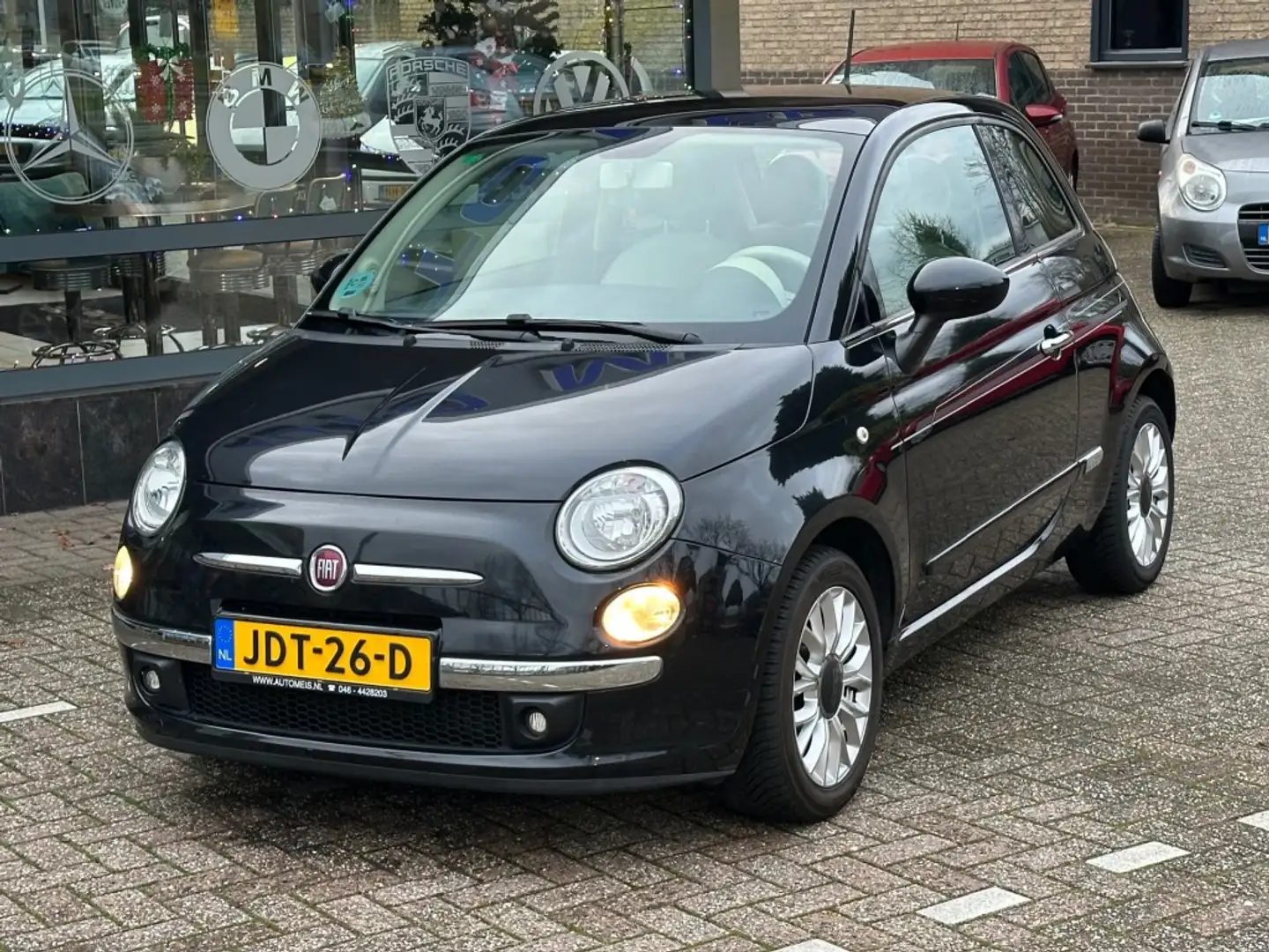 Fiat 500 1.2 LOUNGE Airco Telefoon Panorama Dak EL-Ramen Schwarz - 2