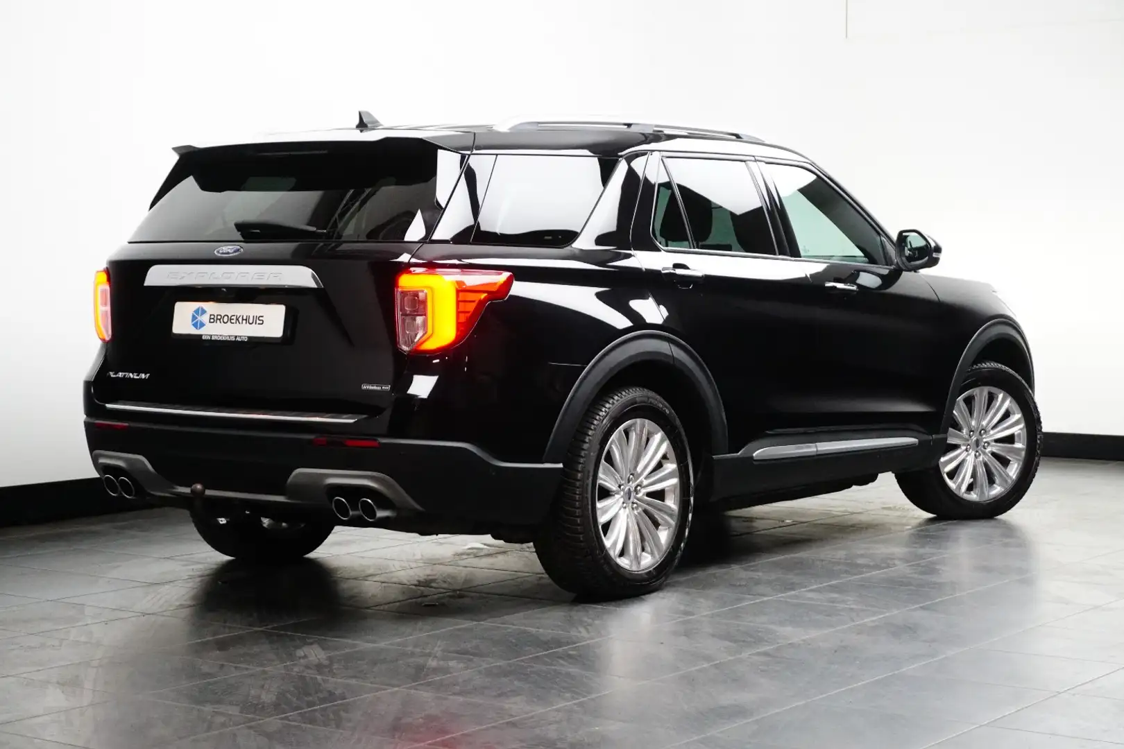 Ford Explorer 3.0 V6 E.B. PHEV Platinum | BTW- auto | Standkache Noir - 2