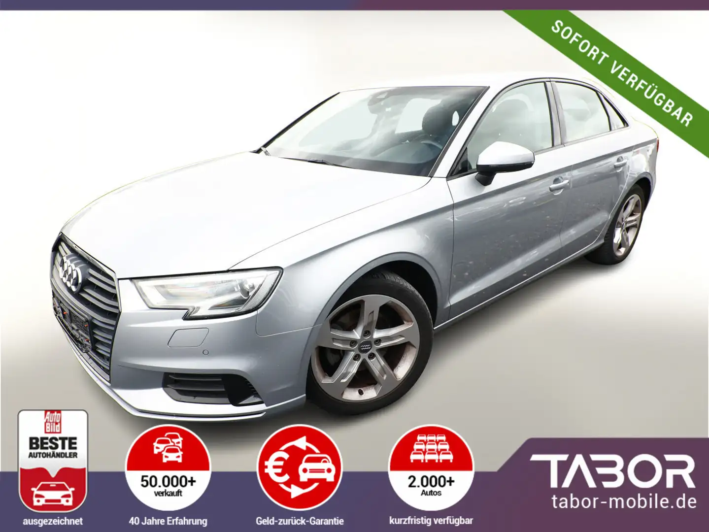 Audi A3 Limousine 1.5 TSI 150 S tronic Sport Nav ACC Silber - 1