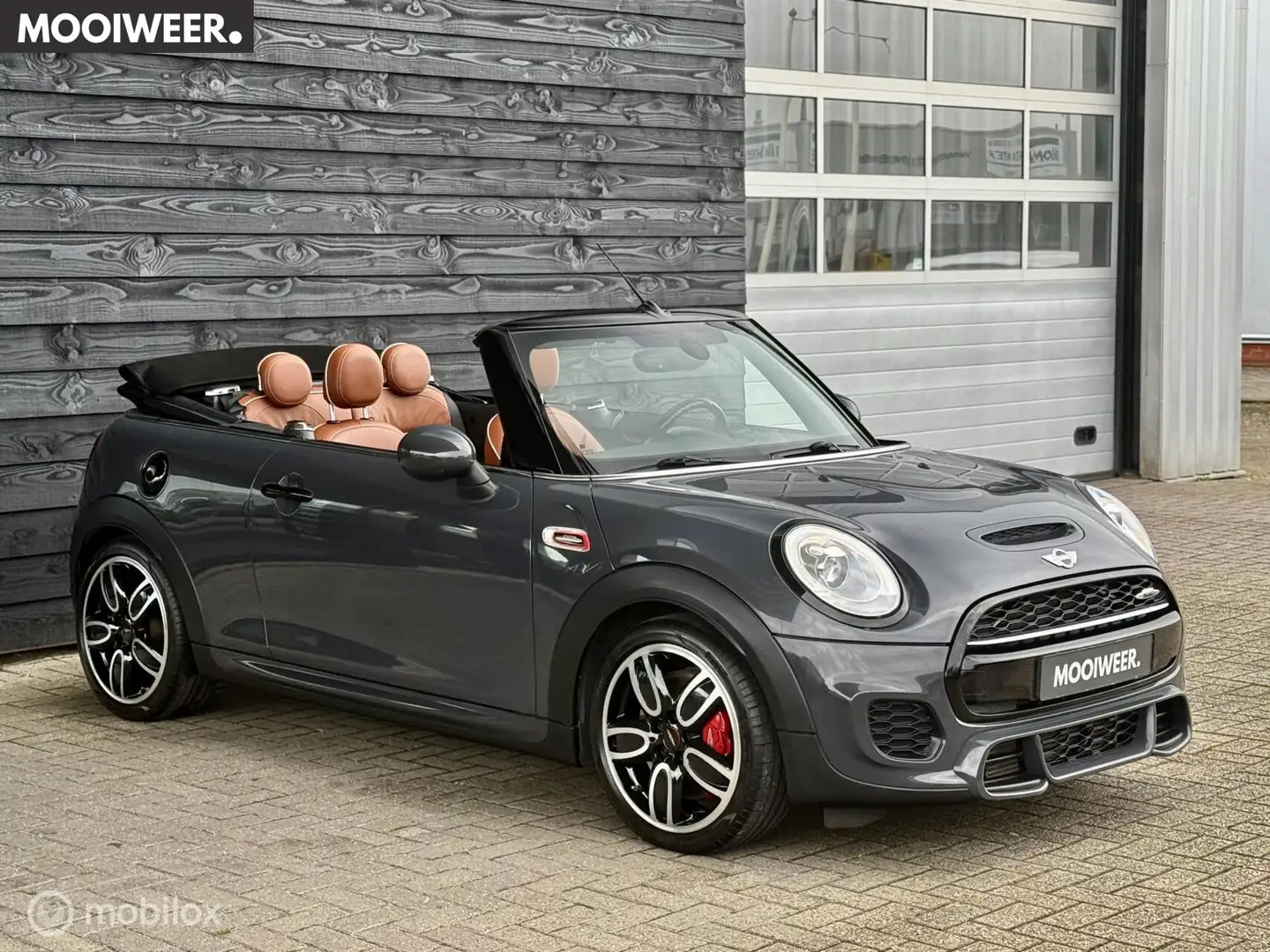 MINI John Cooper Works Cabrio 2.0 Chili | Leder | Union Jack Grijs - 1